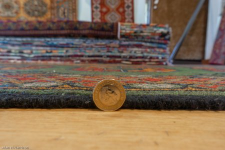 Hand-Knotted Aqcha Runner From Afghanistan