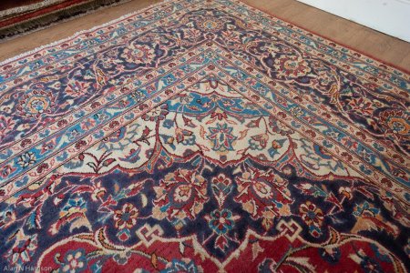 Hand-Knotted Kashan Rug From Iran (Persian)