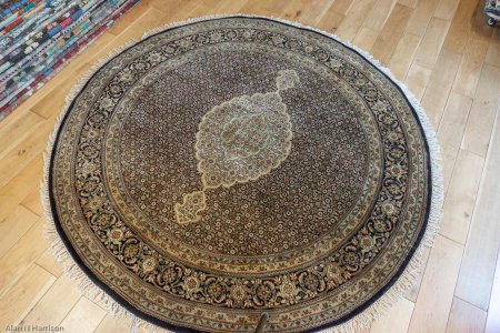 Hand-Knotted Mahi Indian Rug From India