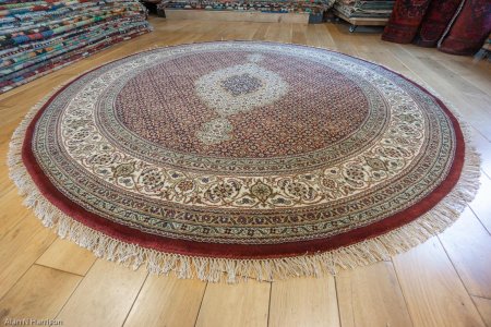 Hand-Knotted Mahi Indian Rug From India