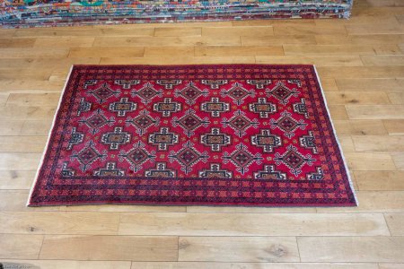 Hand-Knotted Beluch Rug From Afghanistan