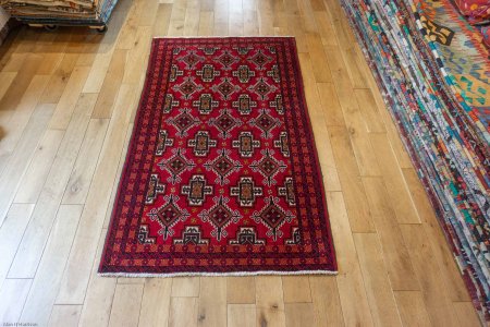 Hand-Knotted Beluch Rug From Afghanistan