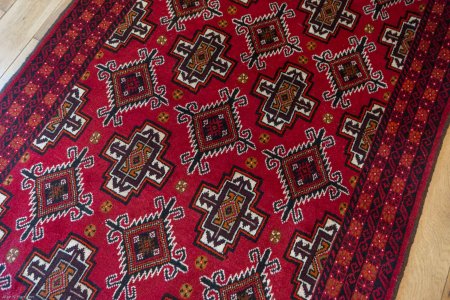 Hand-Knotted Beluch Rug From Afghanistan