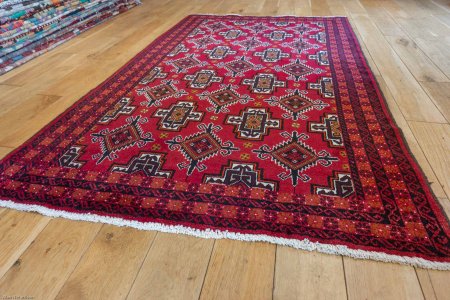 Hand-Knotted Beluch Rug From Afghanistan