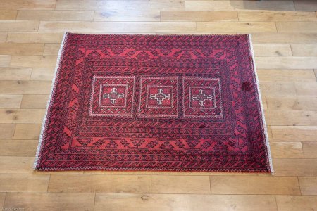 Hand-Knotted Beluch Rug From Afghanistan