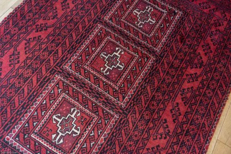 Hand-Knotted Beluch Rug From Afghanistan
