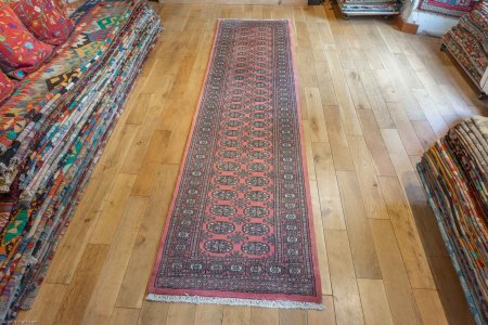 Hand-Knotted Bokhara Runner From Pakistan