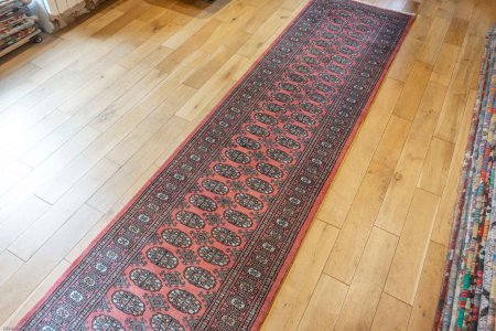 Hand-Knotted Bokhara Runner From Pakistan