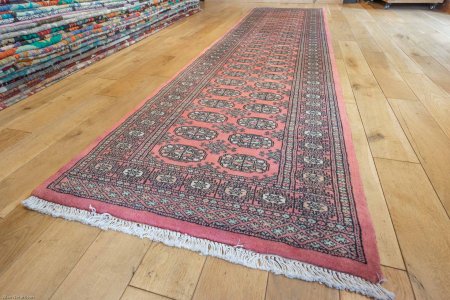 Hand-Knotted Bokhara Runner From Pakistan