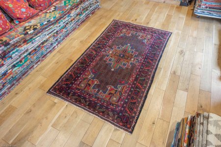 Hand-Knotted Beluch Rug From Afghanistan