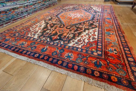 Hand-Knotted Nahavand Rug From Iran (Persian)