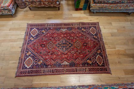 Hand-Knotted Qashgai Rug From Iran (Persian)