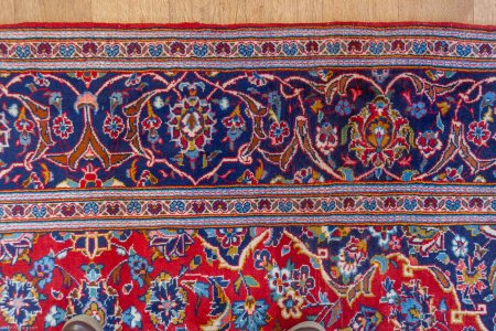 Hand-Knotted Kashan Rug From Iran (Persian)