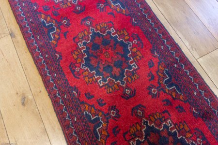 Hand-Knotted Khan Mahomadi Runner From Afghanistan