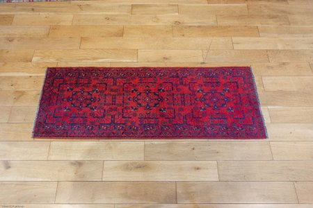 Hand-Knotted Khan Mahomadi Runner From Afghanistan