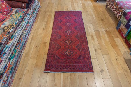 Hand-Knotted Khan Mahomadi Runner From Afghanistan