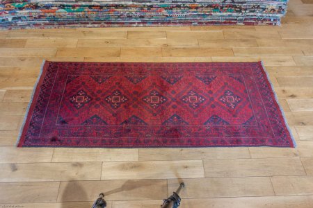 Hand-Knotted Khan Mahomadi Runner From Afghanistan