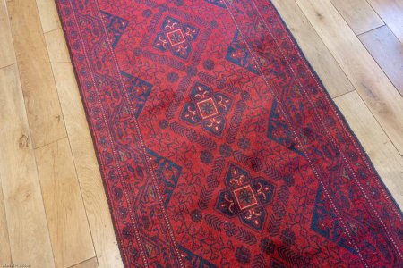 Hand-Knotted Khan Mahomadi Runner From Afghanistan