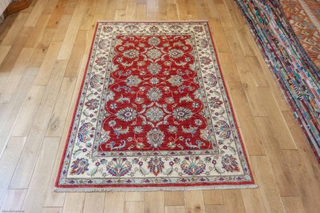 Hand-Knotted Sultanabad Rug From Afghanistan