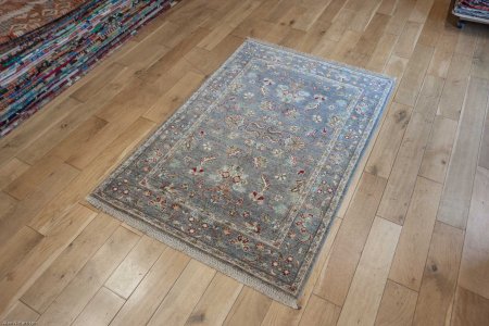 Hand-Knotted Sultanabad Rug From Afghanistan