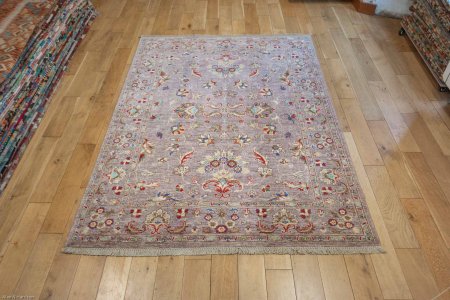 Hand-Knotted Sultanabad Rug From Afghanistan