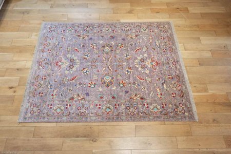 Hand-Knotted Sultanabad Rug From Afghanistan