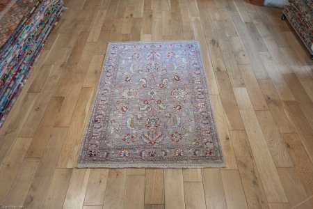 Hand-Knotted Sultanabad Rug From Afghanistan