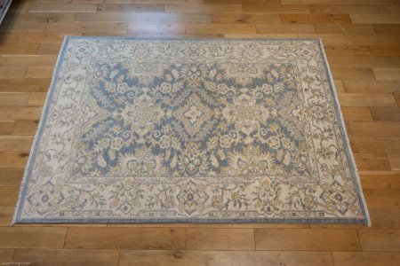 Hand-Knotted Ziegler Rug From Afghanistan