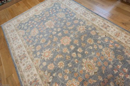 Hand-Knotted Ziegler Rug From Afghanistan