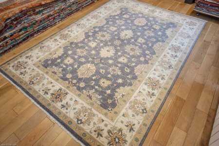 Hand-Knotted Ziegler Rug From Afghanistan