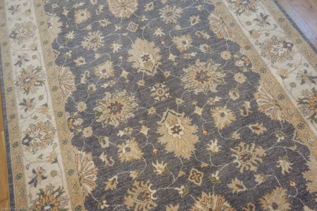 Hand-Knotted Ziegler Rug From Afghanistan