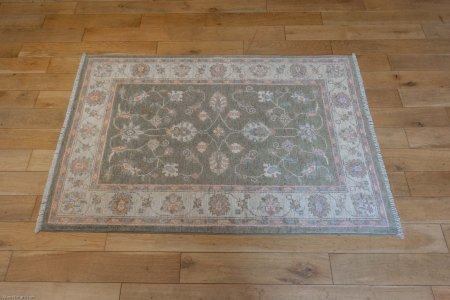 Hand-Knotted Ziegler Rug From Afghanistan