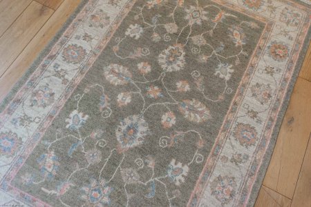 Hand-Knotted Ziegler Rug From Afghanistan