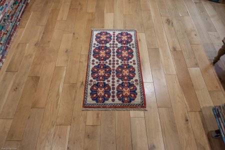 Hand-Knotted Chubi Rug From Afghanistan