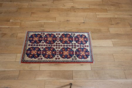 Hand-Knotted Chubi Rug From Afghanistan