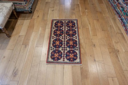 Hand-Knotted Chubi Rug From Afghanistan