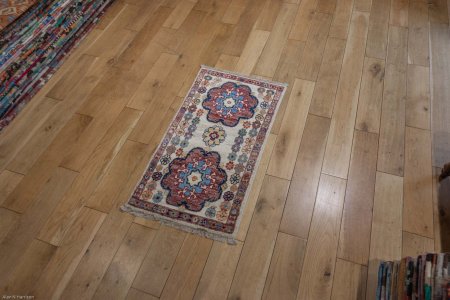 Hand-Knotted Chubi Rug From Afghanistan