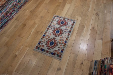 Hand-Knotted Chubi Rug From Afghanistan