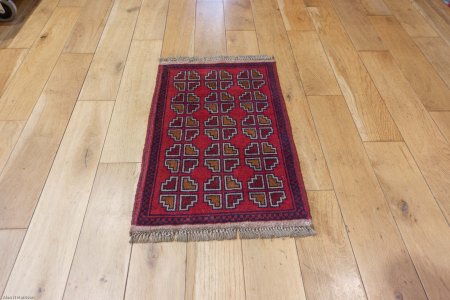Hand-Knotted Khan Mahomadi Rug From Afghanistan