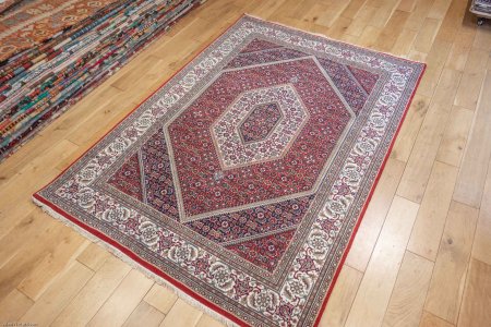 Hand-Knotted Indo Bidjar Rug From India