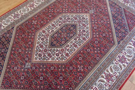 Hand-Knotted Indo Bidjar Rug From India