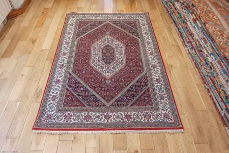 Hand-Knotted Indo Bidjar Rug From India