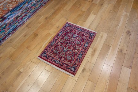 Hand-Knotted Indo Ziegler Rug From India