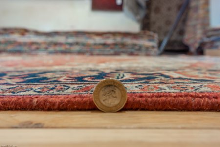 Hand-Knotted Fine Serapi Rug From India