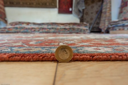 Hand-Knotted Fine Serapi Rug From India