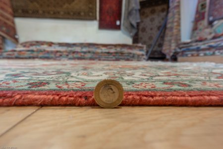 Hand-Knotted Fine Serapi Rug From India