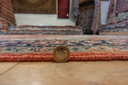 Hand-Knotted Fine Serapi Rug From India