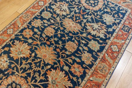 Hand-Knotted Fine Serapi Rug From India