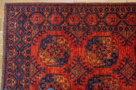 Hand-Knotted Ersari Rug From Pakistan