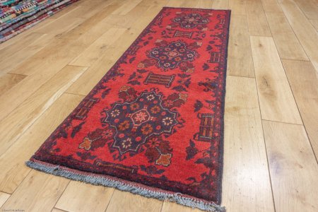 Hand-Knotted Khan Mahomadi Runner From Afghanistan